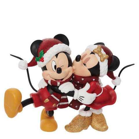 Christmas Mickey and Minnie Mouse Figrurine