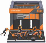 1:43 F1 MCLAREN MCL38 2024 PIT PASS DIORAMA PIASTRI