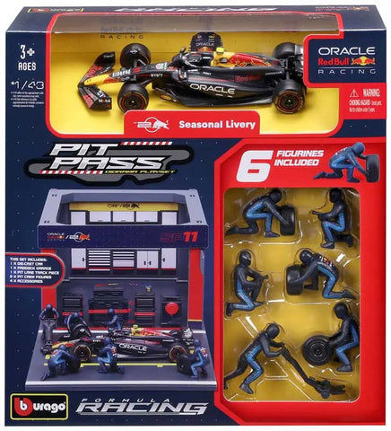 1:43 F1 RED BULL RACING RB20 2024 PIT PASS DIORAMA PEREZ