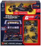 1:43 F1 RED BULL RACING RB20 2024 PIT PASS DIORAMA VERSTAPPE