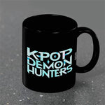 K-POP DEMON HUNTERS (K POP LOGO) BLACK POD MUG