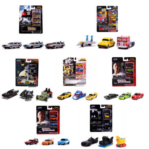 Hollywood Rides Nano Vehicle 3-Pack Assortment