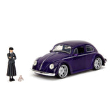 Wednesday Volkswagen Beetle with Figure 1:24 Scale Die Cast Vehicle