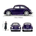 Wednesday Volkswagen Beetle with Figure 1:24 Scale Die Cast Vehicle