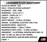 LOCKHEED F-117 NIGHTHAWK