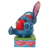 Stitch Hugging a Heart Figurine