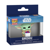 Pop! Keychain Grogu with Popcorn
