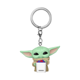 Pop! Keychain Grogu with Popcorn