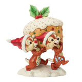 Chip and Dale Stealing Fruit Cake Figurine Disney Traditions