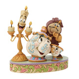 Lumiere, Mrs Potts, Cogsworth n Chip Figurine Disney Traditions