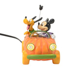 Mickey & Pluto in Pumpkin Car - Disney Village by D56