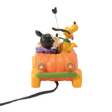 Mickey & Pluto in Pumpkin Car - Disney Village by D56