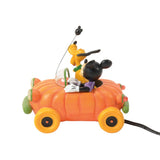 Mickey & Pluto in Pumpkin Car - Disney Village by D56