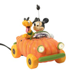 Mickey & Pluto in Pumpkin Car - Disney Village by D56