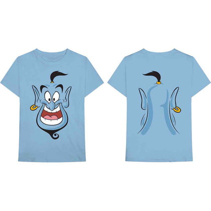 Aladdin Unisex T-Shirt: Genie (Back Print) (Large)