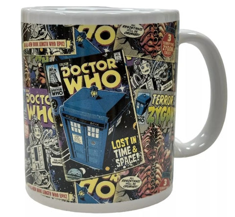 Doctor Who Comic Book Cover Mug