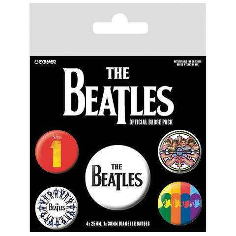 THE BEATLES (BLACK) BADGE PACK
