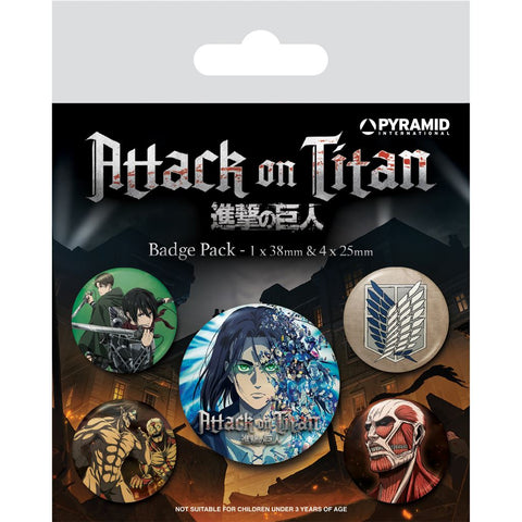 ATTACK ON TITAN (S4) BADGE PACK