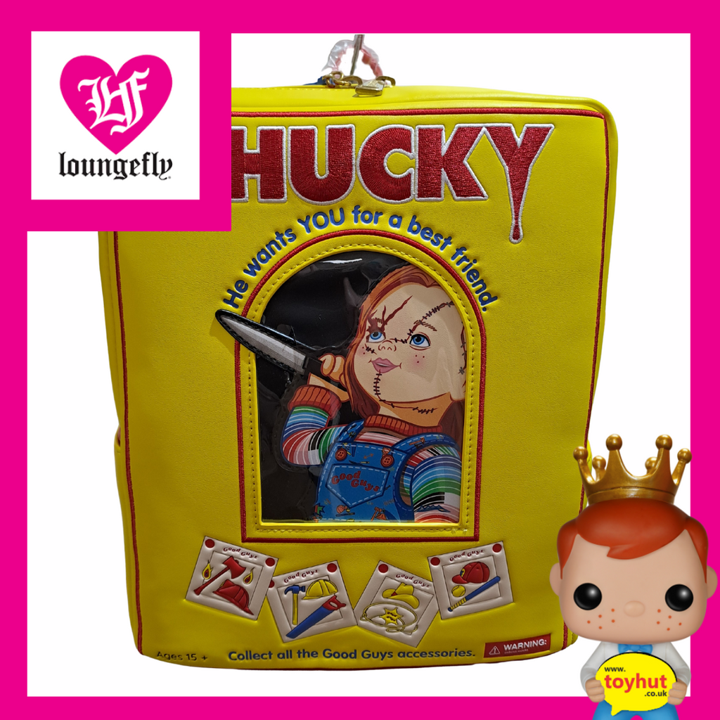 chucky loungefly mini backpack CHUCKY BOX MINI BACKPACK – Toy Hut
