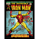 IRON MAN (BIRTH OF POWER) FRAMED PICTURE