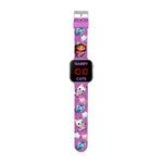 Gabby's Dollhouse Purple Printed Strap LED Watch
