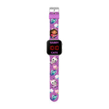 Gabby's Dollhouse Purple Printed Strap LED Watch