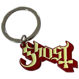 Ghost Keychain: Logo Red Shadow