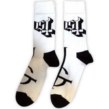 Ghost Unisex Ankle Socks: Symbol Mono (White) (UK Size 7 - 11)