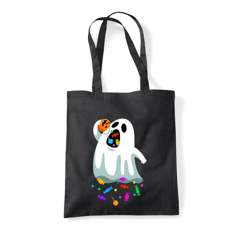 BENJIMOJI (HUNGRY GHOST) BLACK TOTE BAG