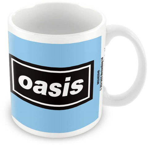 OASIS (LOGO BLUE) WHITE POD MUG