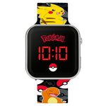 Pokémon Black LED Watch with Printed Character Strap