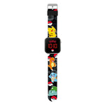 Pokémon Black LED Watch with Printed Character Strap