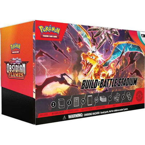 Pokémon TCG: Scarlet & Violet 3 Obsidian Flames Build & Battle Stadium Box