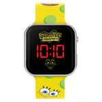Nickelodeon SpongeBob Yellow LED Watch with Printed Character Strap
