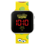 Nickelodeon SpongeBob Yellow LED Watch with Printed Character Strap