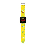 Nickelodeon SpongeBob Yellow LED Watch with Printed Character Strap