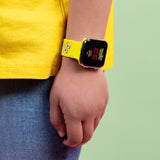 Nickelodeon SpongeBob Yellow LED Watch with Printed Character Strap