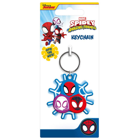 SPIDEY & FRIENDS (THREE) SPINNER KEYCHAIN