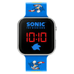 Sega Sonic the Hedgehog Blue LED Watch with Printed Character Strap