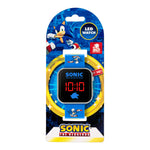 Sega Sonic the Hedgehog Blue LED Watch with Printed Character Strap