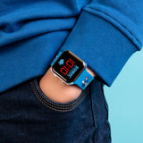 Sega Sonic the Hedgehog Blue LED Watch with Printed Character Strap