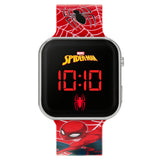 Disney Marvel Spiderman Red Strap LED Watch