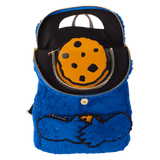 Sesame Street Cookie Monster Plush Cosplay Mini Backpack With Coin Bag
