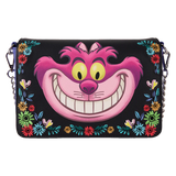 CHESHIRE CAT FLORAL CROSSBODY BAG - ALICE IN WONDERLAND