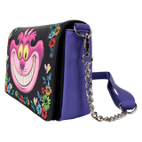 CHESHIRE CAT FLORAL CROSSBODY BAG - ALICE IN WONDERLAND