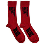Yungblud Unisex Ankle Socks: Occupy the UK (Red) (UK Size 7 - 11)