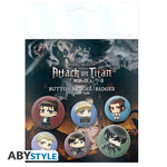 ATTACK ON TITAN - Badge Pack - Chibi characters