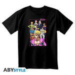 JOJO'S BIZARRE ADVENTURE - Unisex blackTshirt - Group (Large)