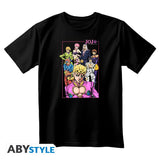 JOJO'S BIZARRE ADVENTURE - Unisex blackTshirt - Group (Large)