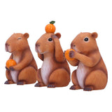 Three Wise Capybaras 10.5cm